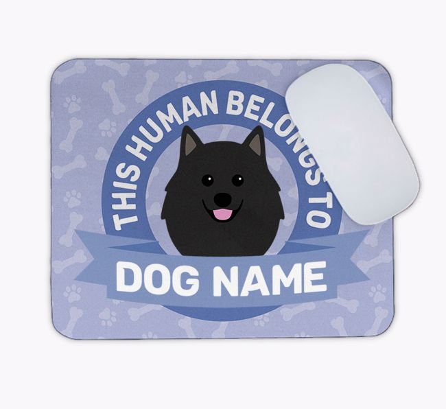 This Human Belongs To...: Personalised {breedFullName} Mouse Mat